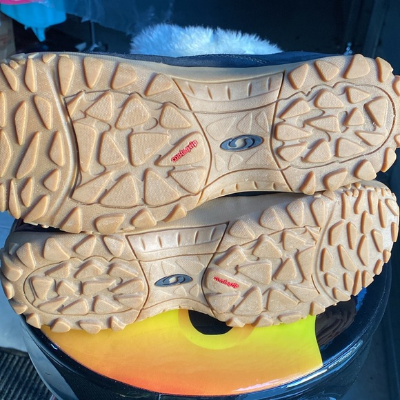 Salomon Lhasa Suede Winter Snow Boots faux fur lined Contagrip / Womens SZ 8.5 - Picture 13 of 13